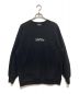 SAPEur（サプール）の古着「HOUNDS TOOTH HEAD ロッドマンCREWSWEAT」｜ブラック