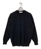 Graphpaperグラフペーパー）の古着「High Density Crew Neck Knit」｜ブラック