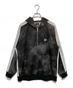 Needlesニードルズ）の古着「HARF ZIP TRACK JKT-POLY  TIE  DYE」｜ブラック