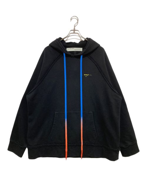 OFFWHITE（オフホワイト）OFFWHITE (オフホワイト) VIRGIL ABLOH BACK ALLOW HOODIE ブラック サイズ:Lの古着・服飾アイテム