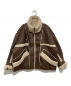 Knuth Marfクヌースマーフ）の古着「reversible mouton jacket」｜ブラウン