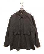 BLURHMSブラームス）の古着「WOOL VOILE GUSSET PKT SHIRT」｜グレー