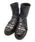 KIDS LOVE GAITE（キッズラブゲイト）の古着「Damaged Side Zip Boots」｜ブラック