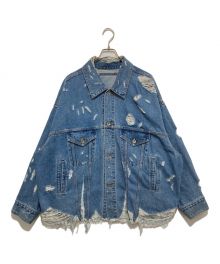 doublet（ダブレット）の古着「DESTROYED DENIM JACKET」｜インディゴ