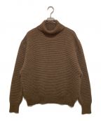 BISOWNBISOWN）の古着「TUCK TURTLE KNIT」｜ブラウン