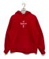 Supreme（シュプリーム）の古着「cross box logo hoodie」｜レッド