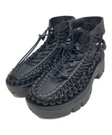 KEEN×noir kei ninomiya（キーン×ノワール ケイ ニノミヤ）の古着「レースロック トグルサンダル」｜ブラック