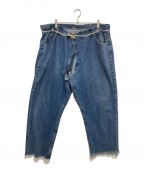 MAISON EUREKAメゾンエウレカ）の古着「VINTAGE REWORK BIGGY PANTS」｜インディゴ