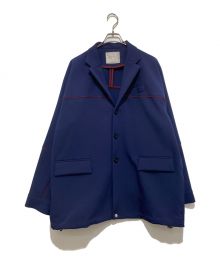 sacai（サカイ）の古着「Technical Jersey Jacket」｜ネイビー