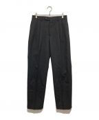 AURALEEオーラリー）の古着「BLUEFACED WOOL DOBBY SLACKS」｜ブラック