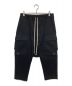 RICK OWENS（リックオウエンス）の古着「Cargo Cropped Pants」｜ブラック