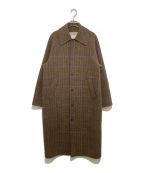 THE SHINZONEザ シンゾーン）の古着「BALMACAAN COAT(CHECK)」｜ブラウン