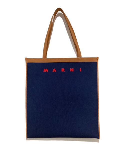 MARNI（マルニ）MARNI (マルニ) TRUNK Soft トートバッグ ネイビーの古着・服飾アイテム