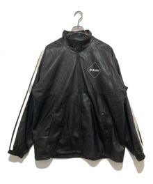 F.C.Real Bristol（エフシーレアルブリストル）の古着「SYNTHETIC LEATHER BLOUSON」｜ブラック