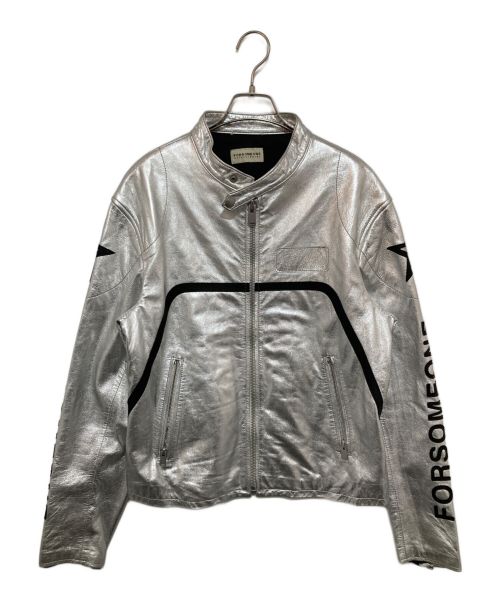 FORSOMEONE（フォーサムワン）FORSOMEONE (フォーサムワン) SIGNATURE RACING JKT グレー サイズ:48の古着・服飾アイテム