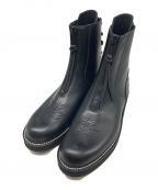 FORSOMEONEフォーサムワン）の古着「BACK CORD BOOTS MID」｜ブラック