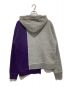 DSQUARED2 (ディースクエアード) ASYMMETRIC TWOTONE HOODIE グレー サイズ:S：18000円