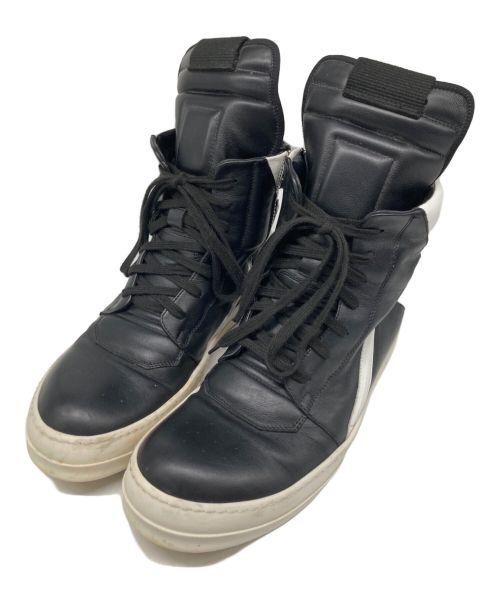 RICK OWENS（リックオウエンス）RICK OWENS (リックオウエンス) GEOBASKET ハイカットスニーカー ブラック サイズ:42の古着・服飾アイテム