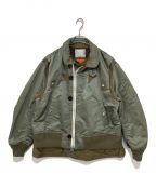 sacaiサカイ）の古着「Nylon Twill Mix Blouson」｜カーキ