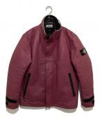 STONE ISLANDストーンアイランド）の古着「Ice jacket in dyneema bonded leather」｜レッド