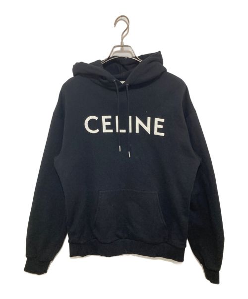 CELINE（セリーヌ）CELINE (セリーヌ) ルーズフーディー ブラック サイズ:Mの古着・服飾アイテム