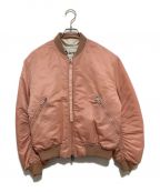 Acne studiosアクネ ストゥディオス）の古着「CLEA BOMBER」｜ピンク