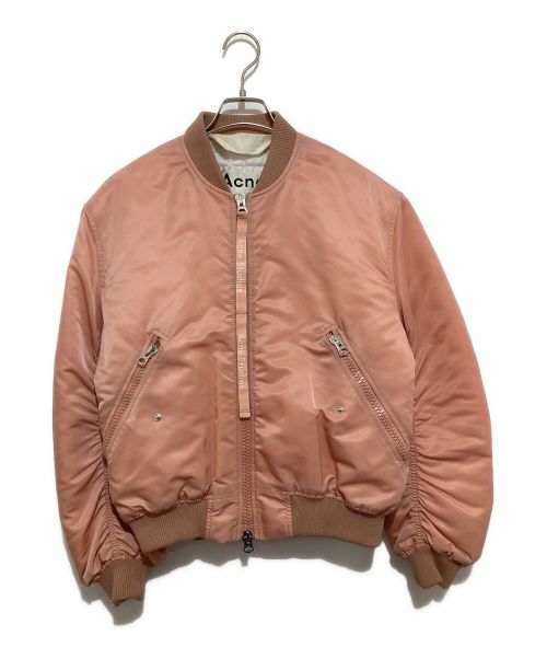 Acne studios（アクネ ストゥディオス）Acne studios (アクネ ストゥディオス) CLEA BOMBER ピンク サイズ:36の古着・服飾アイテム