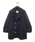 sacaiサカイ）の古着「WOOL MELTON MIX COAT」｜ネイビー