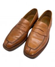 Crockett & Jones (クロケット＆ジョーンズ) PAUL SMITH (ポールスミス) CHISHOLM 別注コインローファー ブラウン サイズ:71