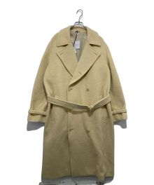 AURALEE（オーラリー）の古着「BRUSHED ALPACA WOOL MELTON TRENCH COAT」｜イエロー