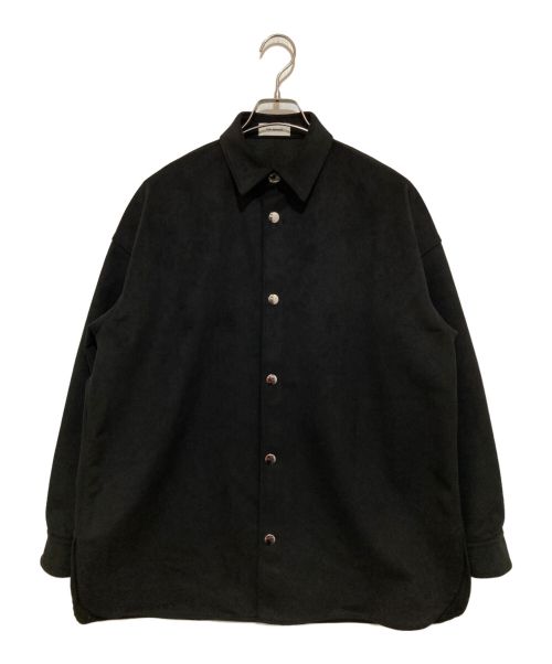 THE RERACS（ザ リラクス）THE RERACS (ザ リラクス) RERACS SUEDE SHIRT ブラック サイズ:36の古着・服飾アイテム