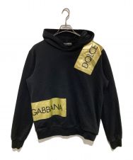 DOLCE & GABBANA (ドルチェ＆ガッバーナ) プルオーバーパーカー ブラック サイズ:50