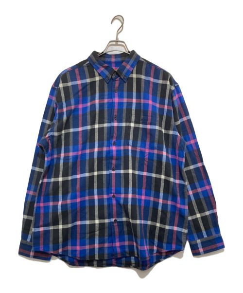 SUPREME（シュプリーム）SUPREME (シュプリーム) Plaid Flannel shirt ブルー サイズ:Lの古着・服飾アイテム