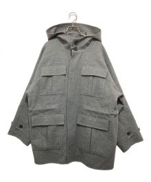 POSTELEGANT（ポステレガント）の古着「WOOL SILK REVER UTILITY COAT」｜グレー