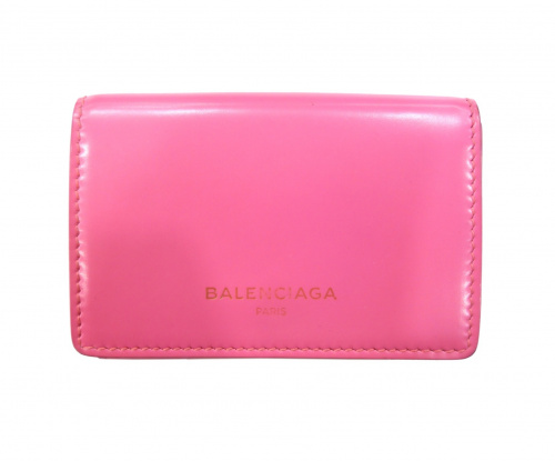 中古 古着通販 Balenciaga バレンシアガ ミニウォレット 三つ折り財布 ピンク Dryon 5503 5322 Essen Mini Wallet ブランド 古着通販 トレファク公式 Trefac Fashion