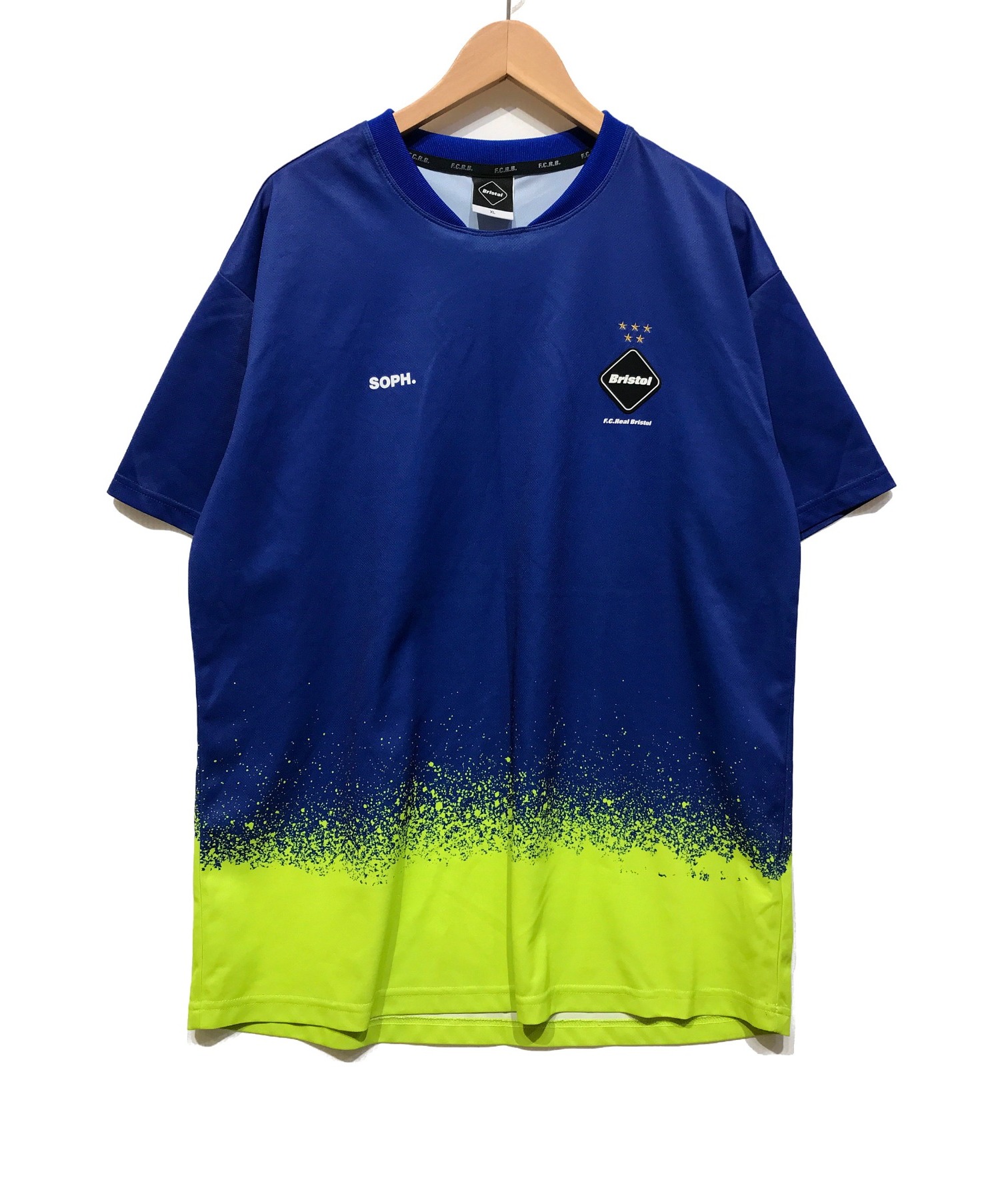 F.C.R.B. (エフシーアールビー) SPLASH S/S TOP ブルー サイズ:XL 20SS FCRB-200040 スプラッシュ