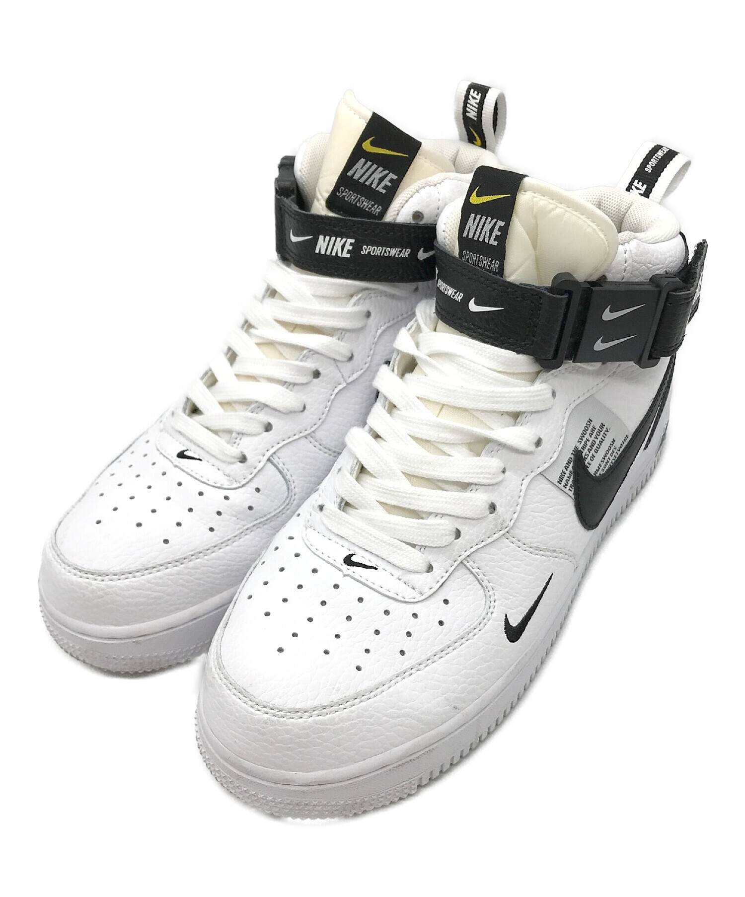 希少 nike air force1 mid 黒白 AF1 ラッパー - www.top4all.pl