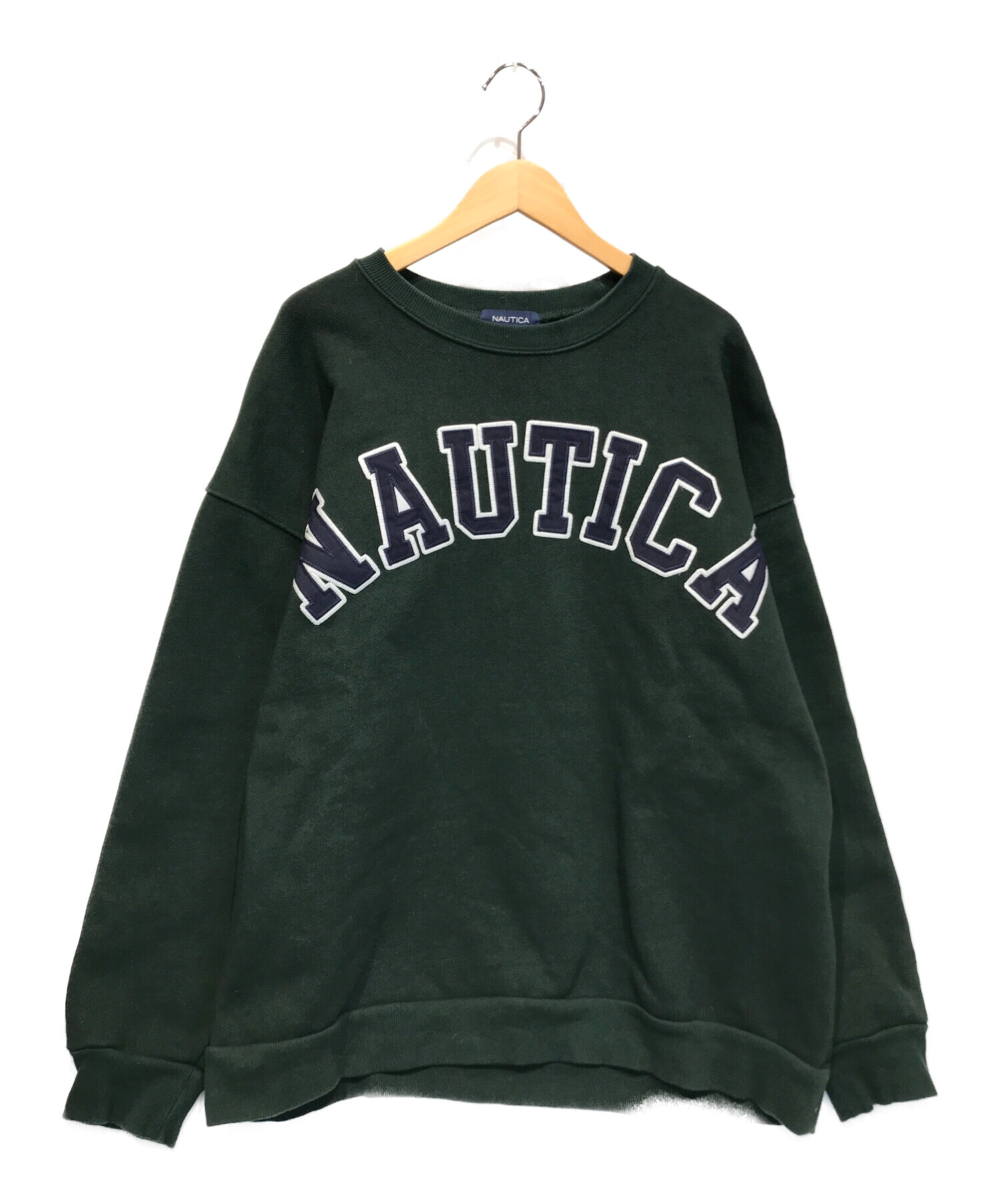 中古・古着通販】NAUTICA (ノーティカ) ロゴビッグシルエットスウェット グリーン サイズ:XL｜ブランド・古着通販  トレファク公式【TREFAC FASHION】