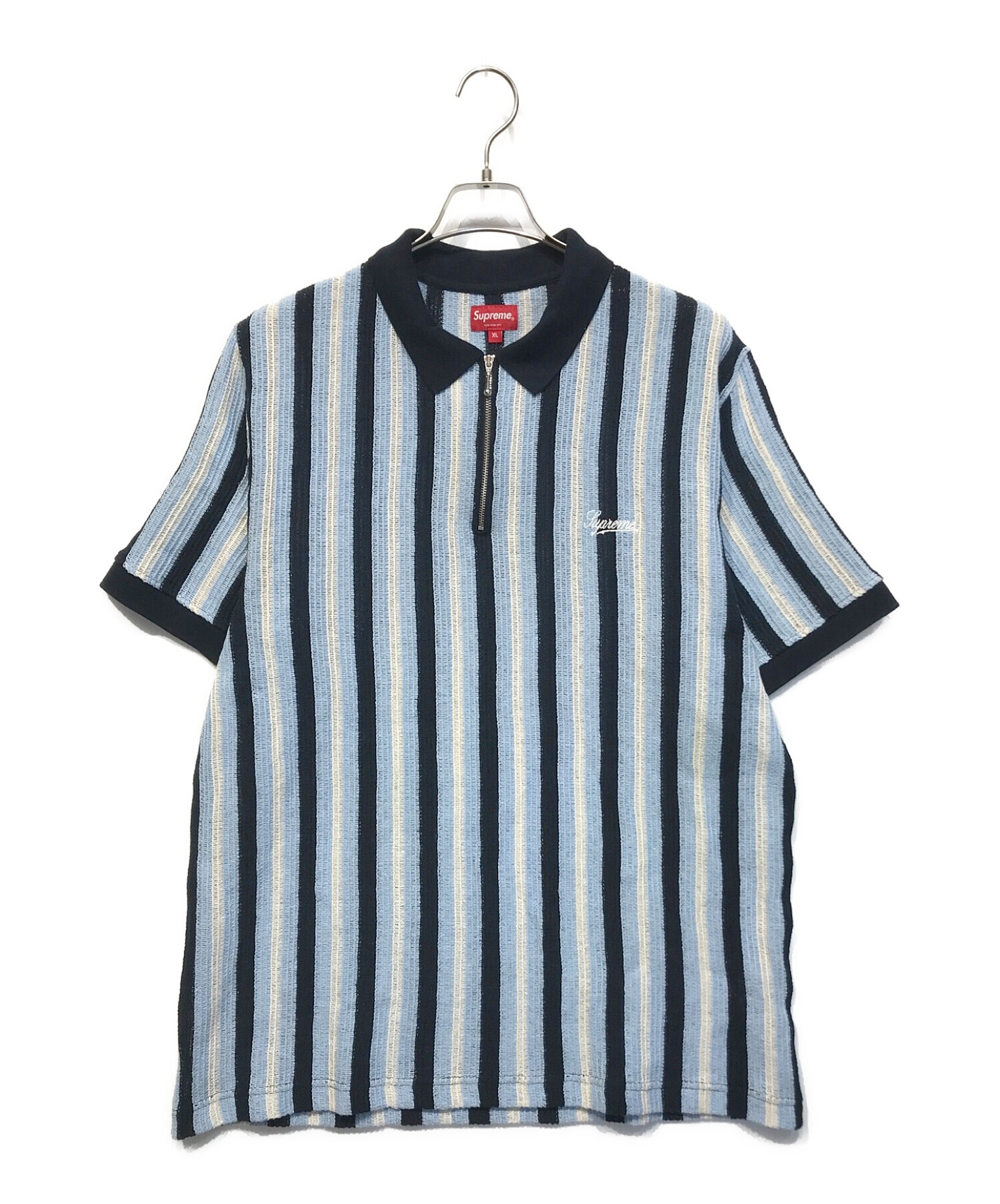 XLサイズ】Supreme Open Knit Stripe Zip Polo - www.gsspr.com