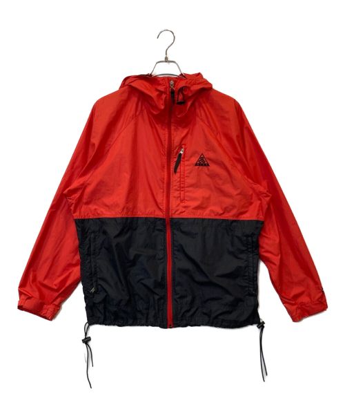 NIKE ACG（ナイキエージーシー）NIKE ACG (ナイキエージーシー) ナイロンジャケット レッド×ブラック サイズ:Mの古着・服飾アイテム