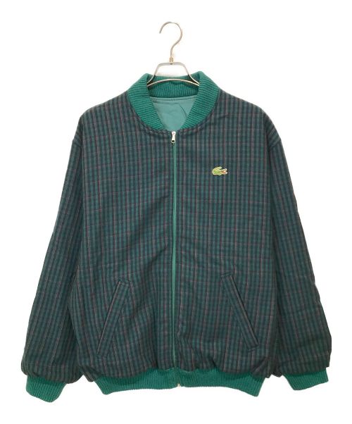 CHEMISE LACOSTE（シュミーズ ラコステ）CHEMISE LACOSTE (シュミーズ ラコステ) 70’S リバーシブルジャケット グリーン サイズ:6の古着・服飾アイテム