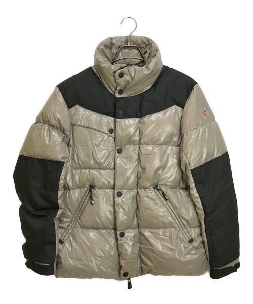 MONCLER GRENOBLE（モンクレール グルノーブル）MONCLER GRENOBLE (モンクレール グルノーブル) 切替ダウンジャケット ブラック×グレー サイズ:3の古着・服飾アイテム