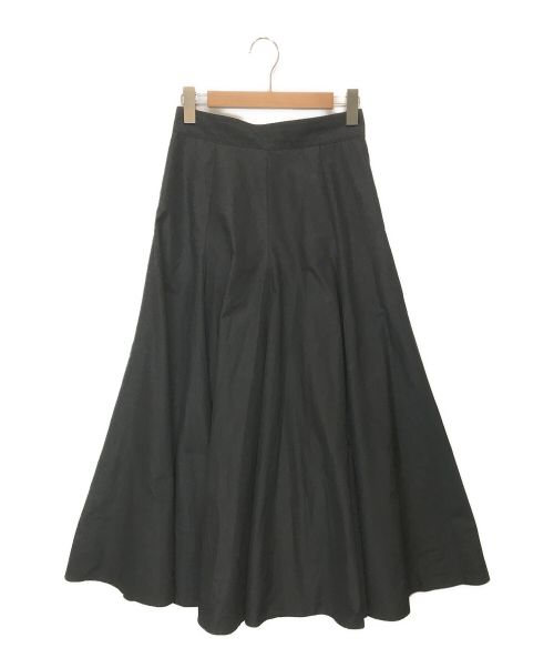 AP STUDIO（エーピーストゥディオ）AP STUDIO (エーピーストゥディオ) フレアロングスカート ブラック サイズ:38の古着・服飾アイテム