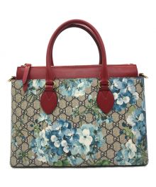 GUCCI（グッチ）の古着「GGブルームス/2WAYバッグ」｜ベージュ×レッド