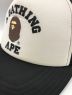 中古・古着 A BATHING APE (ア ベイシング エイプ) トラックキャップ ブラック×ホワイト サイズ:F：7800円