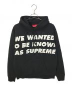 SUPREMEシュプリーム）の古着「Known As Hooded Sweatshirt」｜ブラック