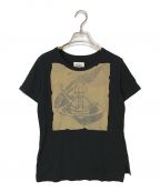 Vivienne Westwood ANGLOMANIAヴィヴィアンウエストウッドアングロマニア）の古着「プリントTシャツ」｜ブラック