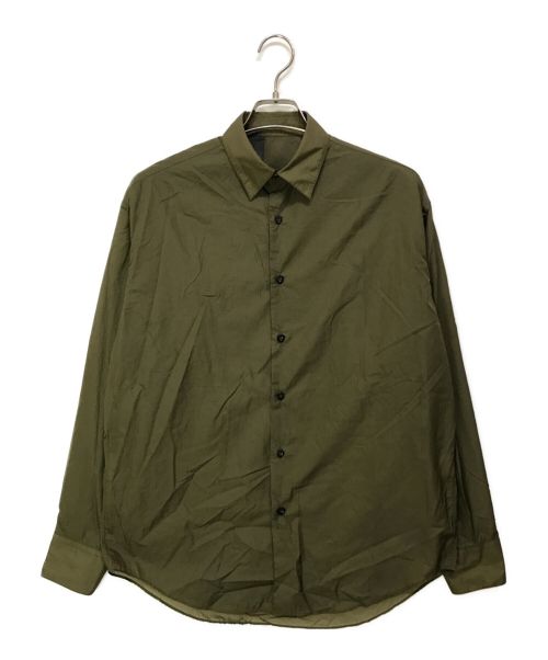 N.HOOLYWOOD（エヌ ハリウッド）N.HOOLYWOOD (エヌ ハリウッド) DERESS SHIRT グリーン サイズ:38の古着・服飾アイテム