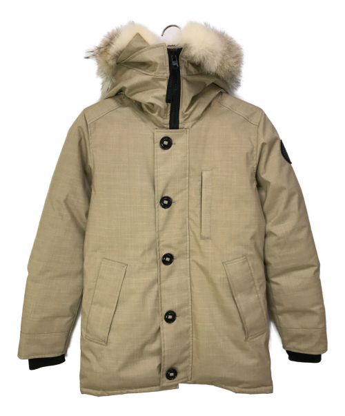 CANADA GOOSE（カナダグース）CANADA GOOSE (カナダグース) ファー付フーディーダウン ベージュ サイズ:XSの古着・服飾アイテム