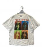 ALL SPORTオールスポーツ）の古着「【古着】alice cooper バンドTシャツ」｜ホワイト